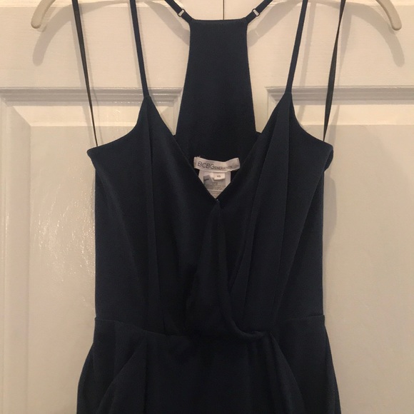 BCBGeneration Navy tulip hem dress size xs - Picture 2 of 7